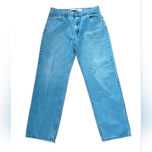 Levi's 550 Relaxed Fit Men's Size 36×32 Light Blue Straight Jeans